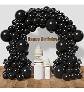 KAWKALSH Black Balloon Arch Kit 111Pcs 18 12 5 Inch Latex Party Balloons Garland for Birthday Bab...