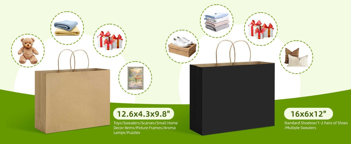 large gift Bags black