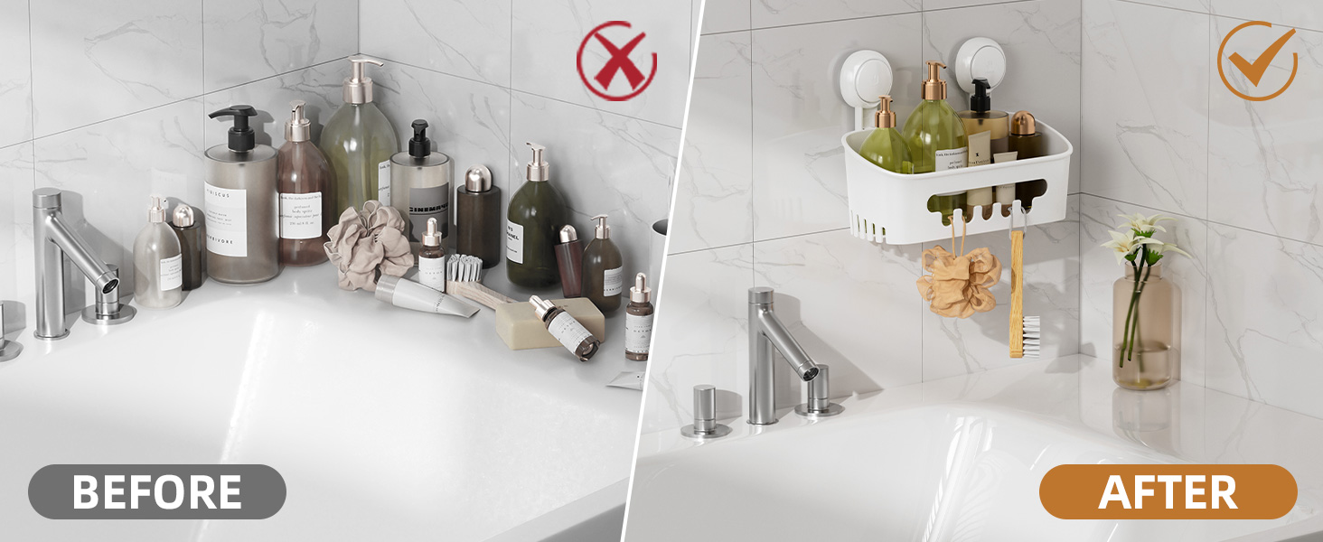suction shower shelf shower caddy with hooks suction cups for shower caddy shower shelf suction cup
