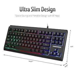 slim design portable compact keyboard