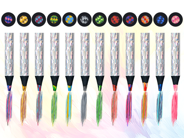 rainbow colored pencils