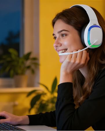 wireless gaming headset for ps5 with mic low latency bluetooth gaming headphones