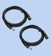 ANLINK 2 Pack 6ft 2M DC Power Extension Cable, 2PCS DC 12V Power Adapter Extension Cord 5.5mm x 2...