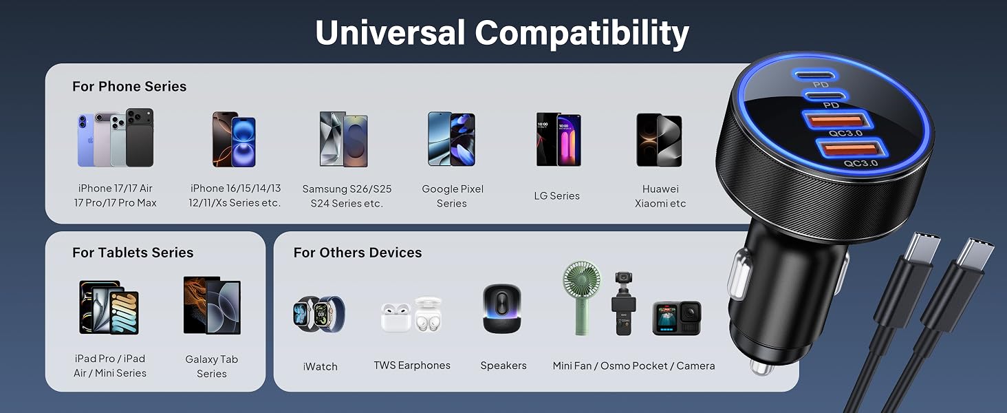 iPhone 17 / 17 Pro / 17 Pro Max android phone chargers