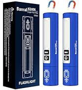 Banral Rechargeable Tactical Flashlights High Lumens - Super Bright Small Powerful LED Magnetic U...