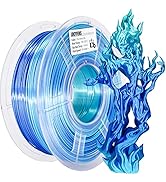 PLA 3D Printer Filament, PLA Filament Silk Green Shiny Blue PLA Filament 1.75mm +/- 0.02mm, 3D Pr...