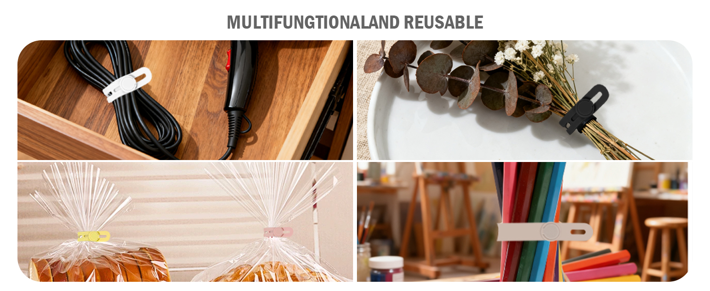 Great for organizing chargers, earbuds, network cables, and more.