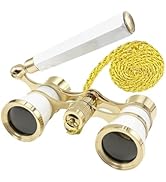 Aethrix 3X25 Opera Glasses for Women Binoculars with Adjustable Handle &amp; Chain, Portable Vintage ...