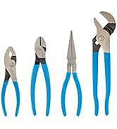 CHANNELLOCK HD-1 Ultimate 4-Piece Pliers Set | Made in USA | Forged High Carbon Steel | Includes ...