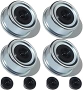LUXTRKSTO 4PCS 2.72" Trailer Hub Dsut Cap,Trailer Axle Wheel Bearing Dust Cap Cup Grease Cover wi...