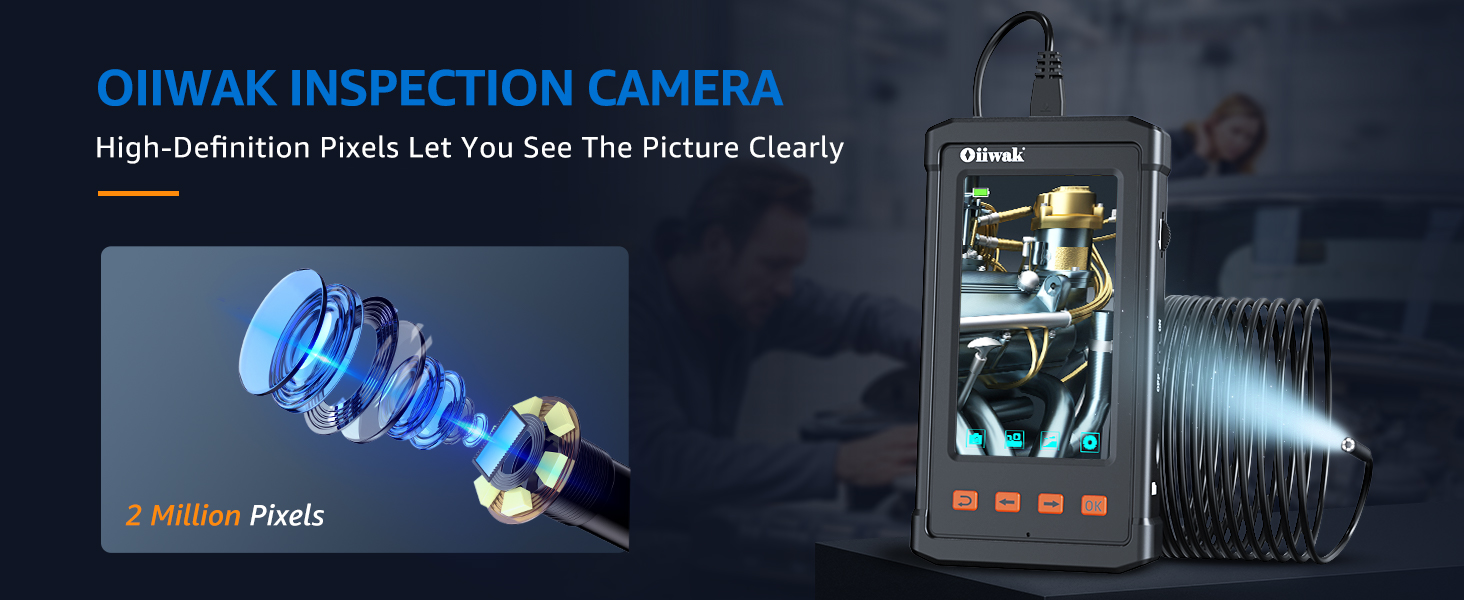 Oiiwak inspection camera with 2 million pixels