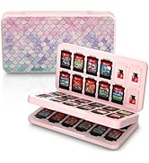 NANANINO Nintendo Switch Game Case – 48 Slots for Switch Game Cards &amp; 24 Micro SD Card Slots, Dur...