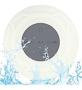 LUKADER Waterproof Bluetooth Shower Speaker Portable Wireless Water-Resistant Speaker Suction Cup...