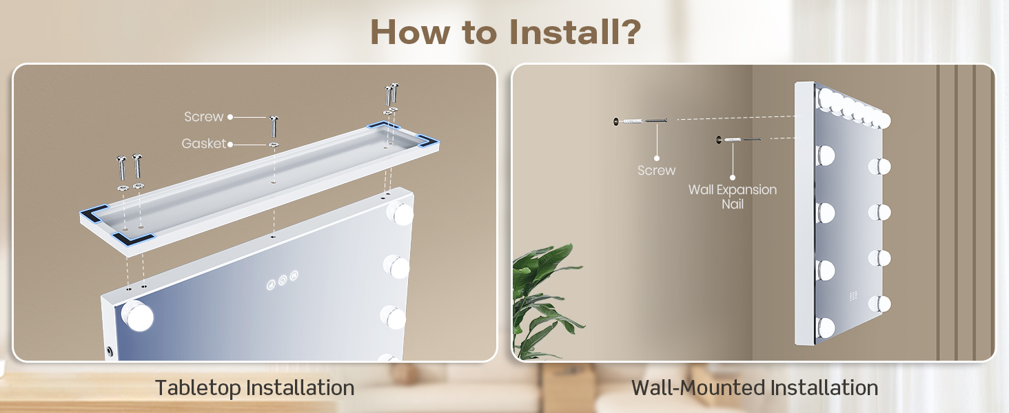 vanity mirror with light