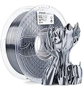AMOLEN Silk PLA Filament 1.75mm 3D Printer filaments, Shiny Silver Grey Filament for 3D Printing,...