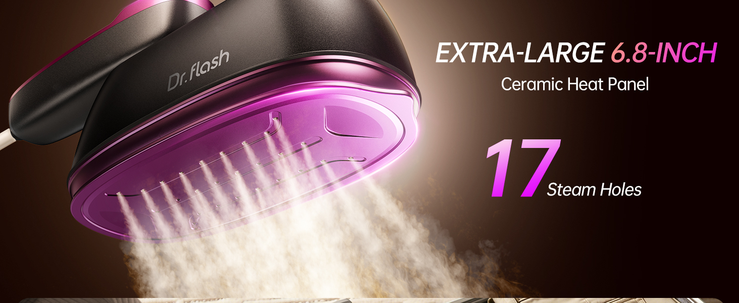 It features an extra-large 6.8-inch ceramic heat panel.