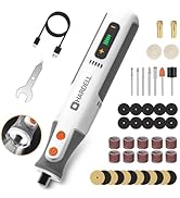 HARDELL 8V Cordless Rotary Tool Kit, 5 Variable Speed, 42 Accessories, 28000RPM, Power Tool for S...