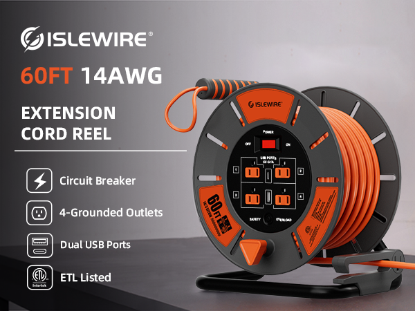 cord reel 14/3 60ft