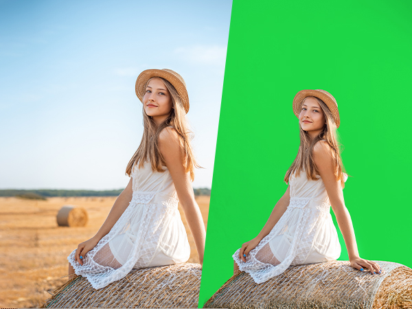 green screen backdrop with stand