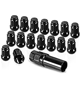 GSTP 16 Pack 1.38 inches Wheel Lug Nuts M12x1.5 Spline Close End Lug Nuts with Socket Key Compati...