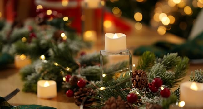 christmas tea lights candles