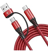 AINOPE USB C Cable Type C Charger Fast Charging 6.6FT iPad Pro Charger Cable Nylon Braided C Char...