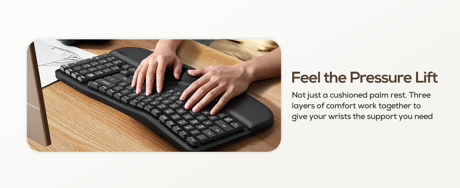 bluetooth ergonomic keyboard