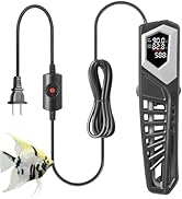 HITOP 600W Titanium Aquarium Heater: Digital Fish Tank Heater with External Controller, Submersib...
