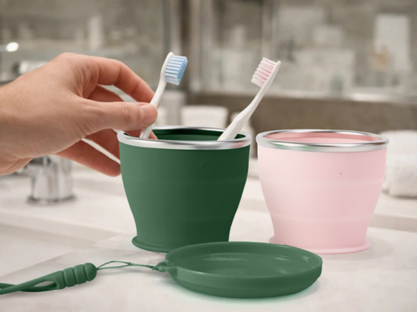 Rinse your mouth with your own clean travel cup at the hotel.