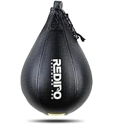Redipo Superior Boxing Speed Bag - PU Leather Speed Punching Ball - Heavy Duty Hanging Swivel Bal...
