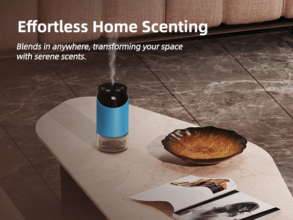 waterless diffuser essential oil scent aromatherapy portable battery operated home room office mini