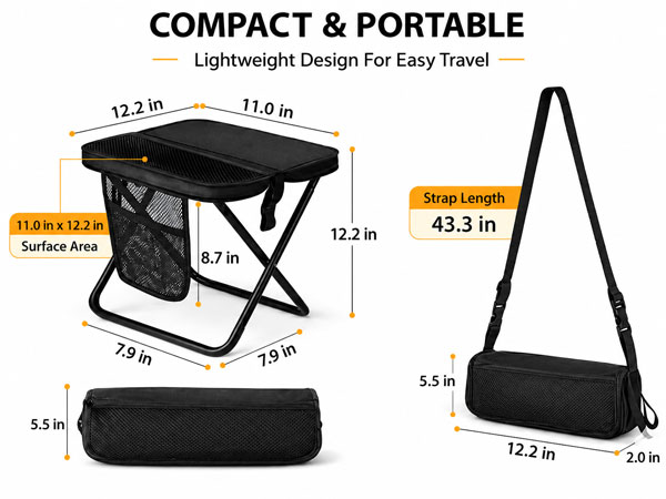 foldable backpack stool