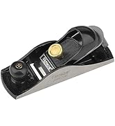 Hoteche 7-Inch Block Plane - Fully Adjustable 1-5/8-Inch Alloy Steel Blade, Fine Finished Bottom,...