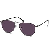 Fenshivo Classic Aviator Sunglasses for Wormen Trendy Shades UV400 Protection Retro Sun Glasses F...