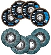 CRALY 4-1/2 Inch Flap Disc, 7/8 in Arbor, 40/60/80/120 Grit, T27 Premium Zirconia Sanding Disc fo...