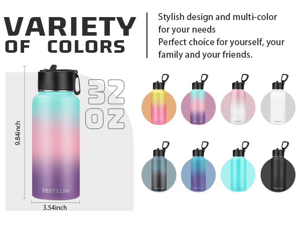 Insulated Water Bottle With Straw
