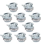 Fuzbaxy 10pcs 3/4Inch Clamp Type Cable Connectors for Metallic Conduit Protect Cables Silver