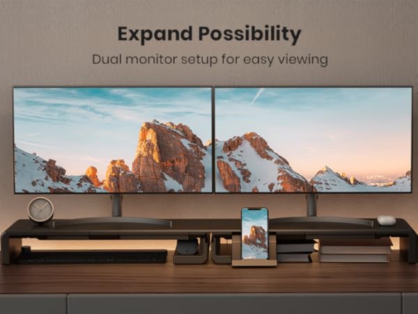 Dual Monitor Stand Riser