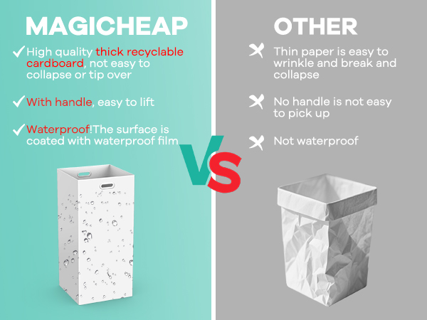 cardboard trash cans for events