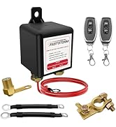 FASTSTORM Car Remote Battery Disconnect Switch 12V, 250A Top Post Negative Battery Shut Off Switc...