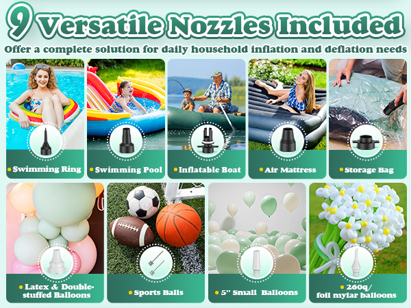 9 Versatile Nozzles