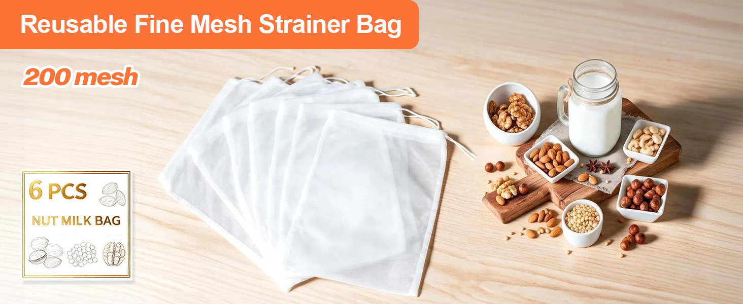 This set includes 6 items and is capable of filtering a variety of foods simultaneously