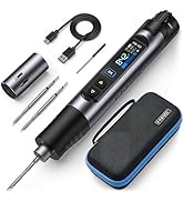 FNIRSI HS-03 Cordless Soldering Iron Kit, Detachable 2600mAh Battery, 212-842°F, 5-Level Temp Adj...