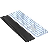 HONKID Low Profile Wrist Rest (H 0.2-0.58in) for Slim Keyboards, Made of Cool Gel and Non-Slip Ru...