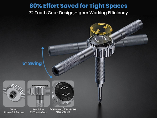 69 in 1 Magnetic Ratchet Screwdriver Set