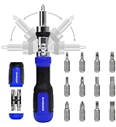 SHARDEN Ratchet Screwdriver 13-in-1 Multi Screwdriver Tool All in One Ratcheting Screwdriver Set ...