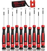 11-Piece Precision Screwdriver Set - Magnetic Mini Screwdrivers for Eyeglasses, Watches, Computer...