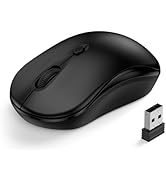 Wireless Mouse for Laptop, 2.4GHz Computer Mouse for Work, 12-Month Battery Life, 3 Adjustable DP...