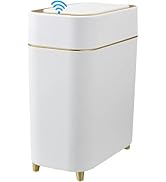 Yatmung Motion Sensor Trash Can Bathroom Automatic Touchless Lid - Sensor Garbage Can - Bathroom,...