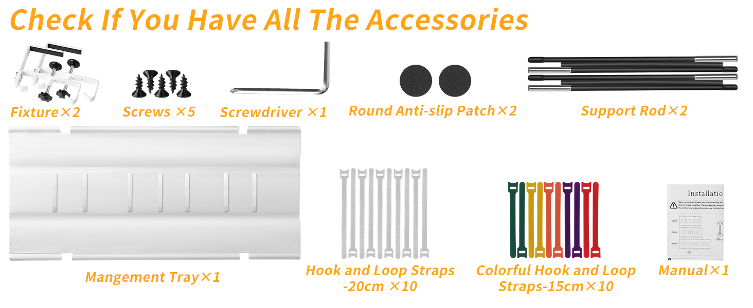 under desk cable management tray